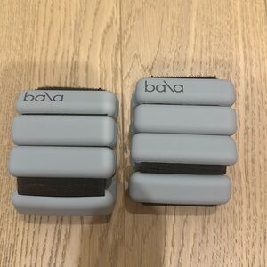 Bala Exercise Wrist/Ankle Weight Bangles Light Gray 2lbs Total with Pouch